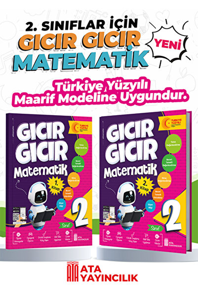 Ata Yayıncılık 2. Sınıf Gıcır Gıcır Matematik 1 ve 2. Kitap (2'li Set)
