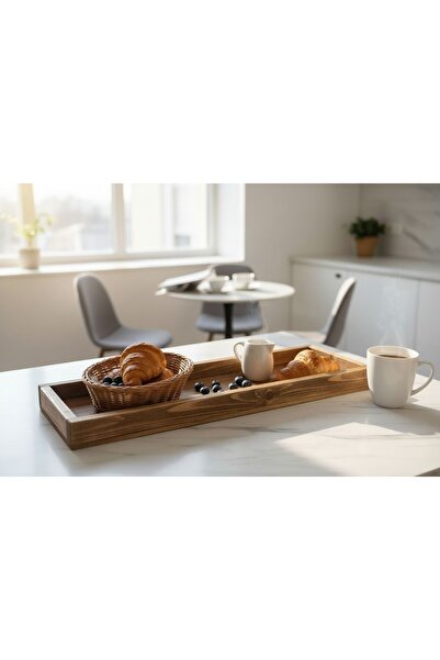 POSTOTTO DESIGN STUDIO Rustik Ahşap Sunum Tepsisi – Doğal El Yapımı Dekoratif...