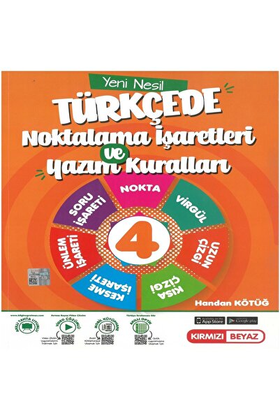 Kırmızı Beyaz Yayınları Kırmızı Beyaz 4.sınıf Yeni Nesil Türkçede Noktalama I...