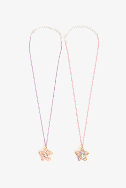 Penti Renkli Kız Çocuk 2'li BFF Kolye Seti