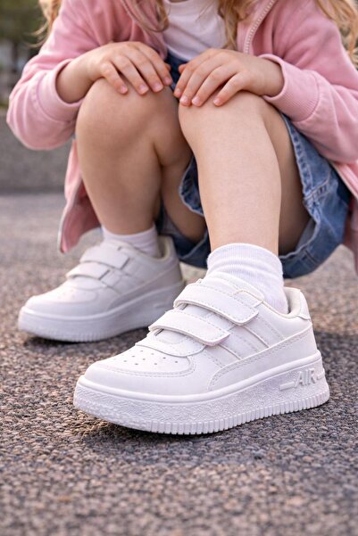 Büşra Sultan Ayakkabı & Çanta Unisex Kız Erkek Bebek Çocuk Beyaz Spor Ayakkab...