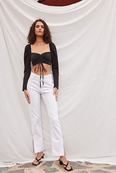 VATKALI فتحة جينز مستقيمة الساق