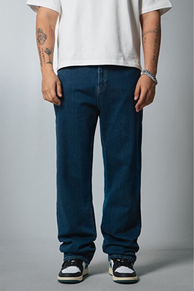 GRJ denim Urban Indigo Denim Baggy Fit Blue Men's Jean Pants