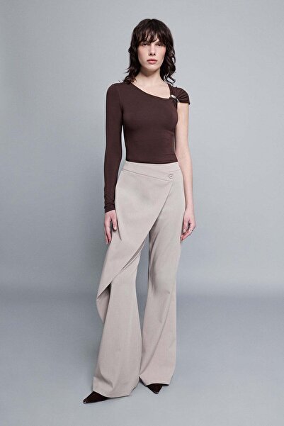 VATKALI Asymmetrical Layered Flare Pants