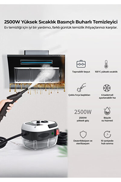 ROBO 2500W Yüksek Basınçlı Buharlı Temizleyici