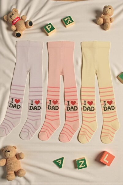 Amélio Kids Pack of 3 Girls' & Kids' Cotton Patterned Tights