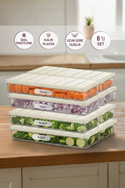 SELKA HOME 1.2 Litre Nora Saklama Kabı 8'li