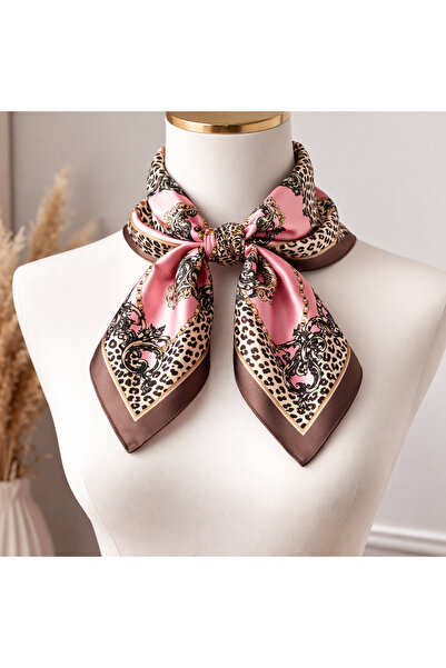 Bermody Women's Bandana Scarf 50X50 Square Scarf Rayon Italian Stitched Neck ...