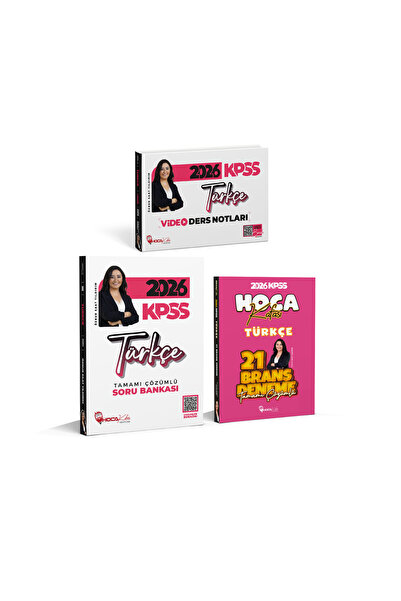 Hoca Kafası Yayınları 2026 KPSS Türkçe Soru Bankası-Video Ders Notları- 21 Br...