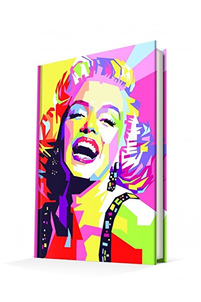 DEFFTER MarilynMonroePopArtStriped Hard Cover Notebook - 96 Yp