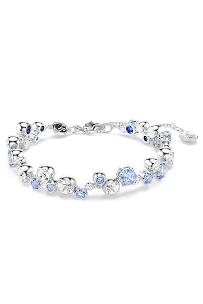 Swarovski Constella Bileklik, Karışık kesimler, Mavi, Rodyum kaplama