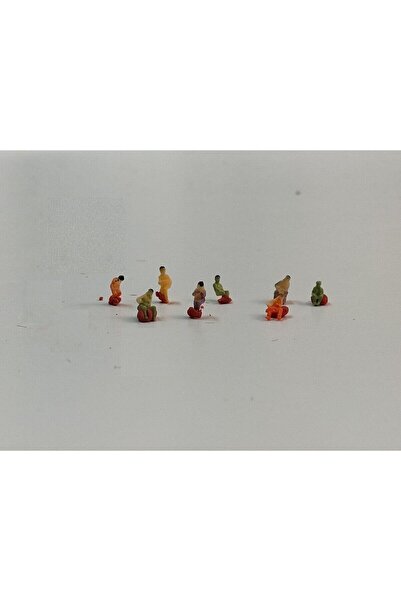 Del Rey İnsan Figür Boyalı Oturan  1/200 12'Lİ