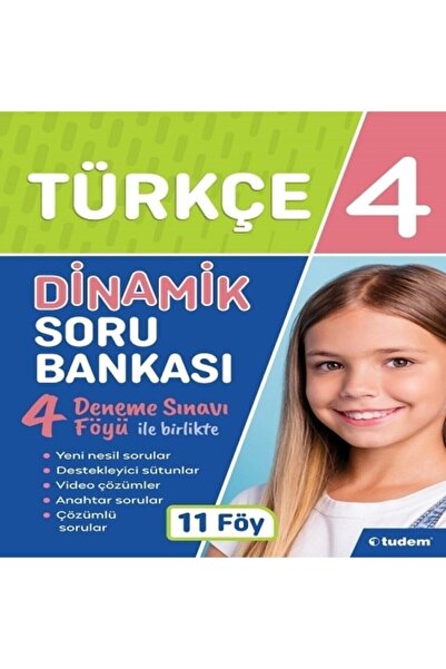 Tudem Eğitim Yayınevi Tudem Yayınları 4.Sınıf Türkçe Dinamik Soru Bankası