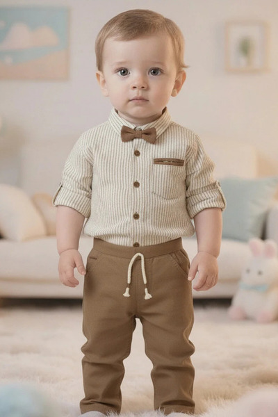 Cattac Kids CattacKids | Erkek Çocuk Gömlek ve Pantolon Takımı (2-5 Yaş)