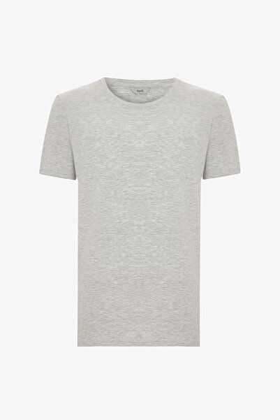 Penti Erkek Regular Gri Melanj Tişört
