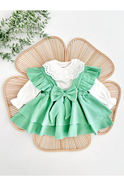 Jammybaby فستان لوانا جيل مع فيونكة، 100% قطن، مع أزرار كبس، بدلة أنيقة للفتي...