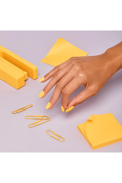 Impress Kendinden Yapışkanlı Takma Tırnak Kısa Sarı