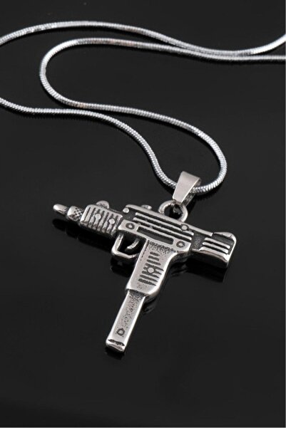 No Future Uzi Steel Necklace Ft2216Gm