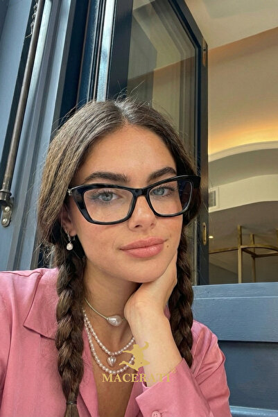 MACERATİ Unisex Cat Eye Vintage Blue Block Blue Light Filter Screen Glasses