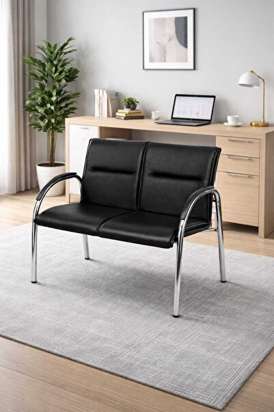 YRN OFIS Ofis Ikili Bekleme Koltuğu Büro Sandalye Iki Kişilik