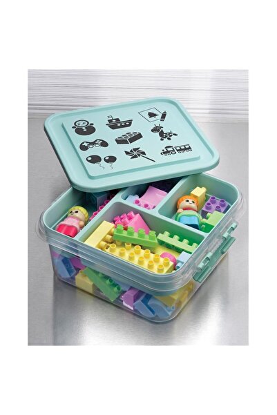Twin Store Toy Storage Box - Multi-Purpose Toy Storage Box with Compartments