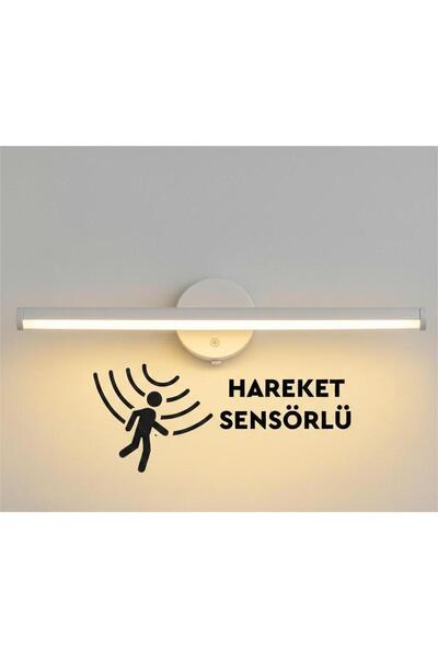 ENMA STORE Sök-Tak Sensörlü Gold Günışığı Yapışkanlı Pilli Led Aplik 38cm