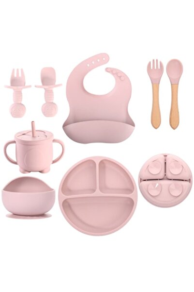 OEM Set of 8 Baby Feeding Pieces from Food-Grade Silicone without BPA