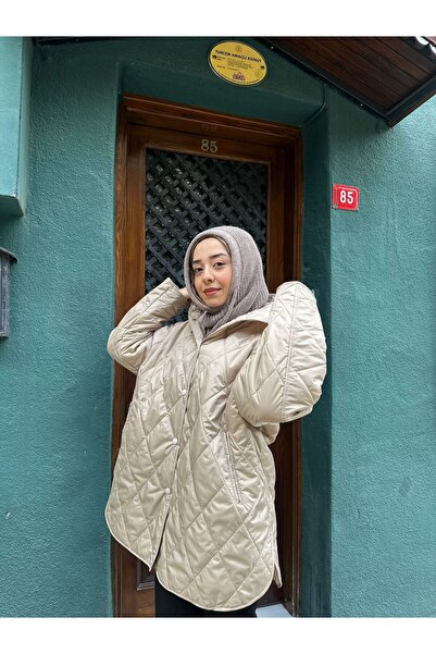 MODA Oversize Kapüşonlu Kadın Kapitone Mont