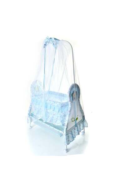 Rally سرير الأطفال بناموسية ناعمة وتصميم ملكي