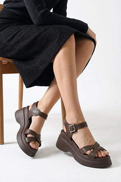 Riccon Women's Sandals 0012919 Brown