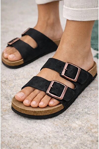 Didaly Unisex Flat Double-Strapped Orthopedic Home and Outdoor Slippers with ...