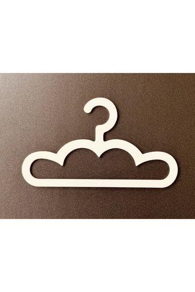 CSD TASARIM Ahşap Mdf Bebek Elbise Kıyafet Çocuk Askısı Sevimli Askılık Bebek...