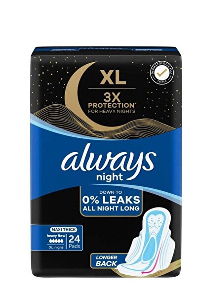 Always Dreamz Cool & Dry Maxi Thick Sanitary Pads with Wings for Night - Nigh...