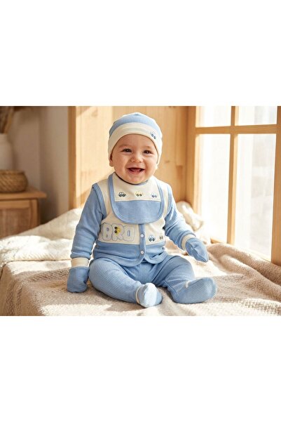 Gaye Men's 10-Piece Hospital Discharge Bodysuit Set with Trolley - 100% Cotton