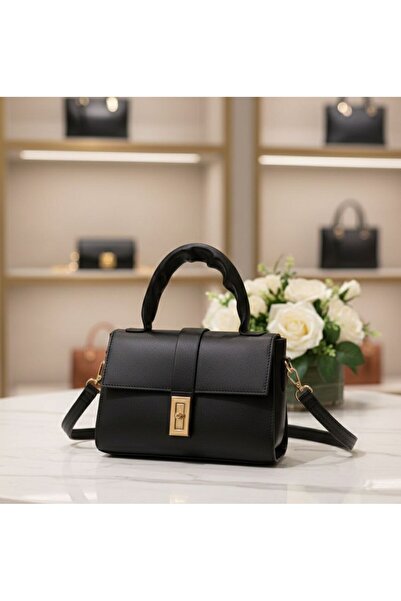 e Erta Women's Black Mini Hand and Shoulder Bag