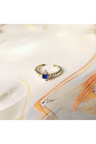 GOX خاتم على شكل نجمة مرصع بحجر الباغيت