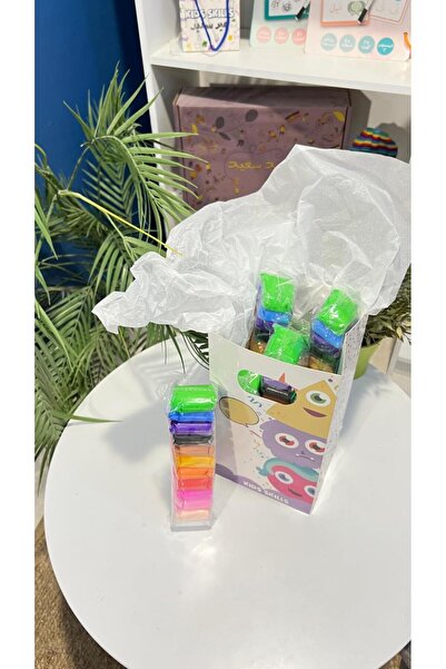 Kids skills عيدية سكوشي 6 حبات مع كيس و تغليف أبيض توزيعات اطفال