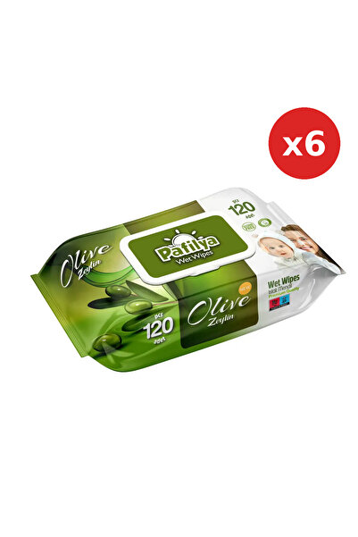 Pafilya PROMO PACK - 6 x Moisturizing wet wipes with olive oil and alcohol-fr...