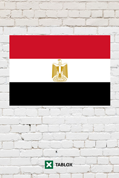 TABLOX Steagul țării Egiptului Tablou decorativ din lemn MDF Tablou din lemn ...