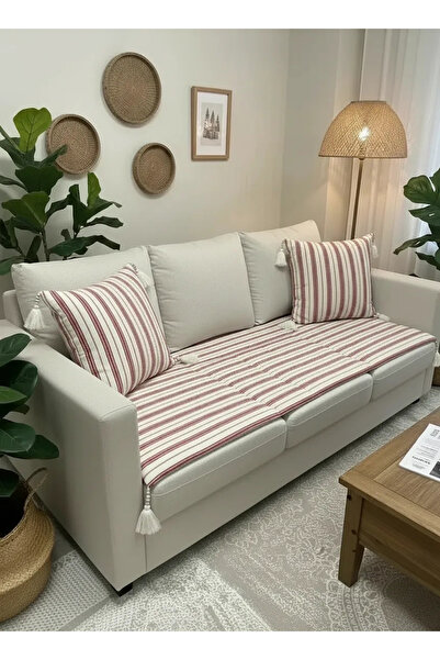 NDC HOME وسادة أريكة من الكتان / فرشة أريكة - صديقة للحيوانات الأليفة، قابلة ...