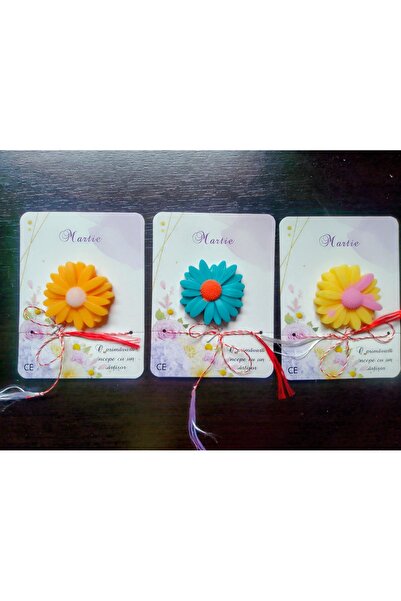 HappyHit Set of 15 Soap Daisy Marshmallows, Randomly Colored, with White-Red ...