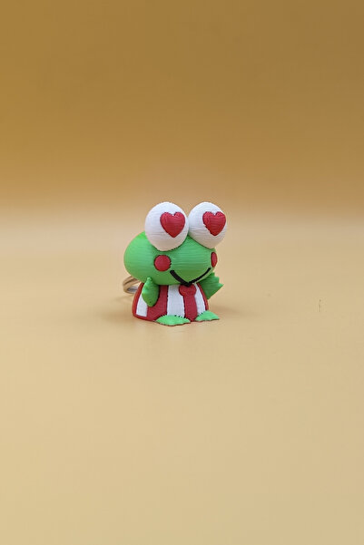 Rodopiva Breloc Keroppi cu inimă, ornament pentru geantă
