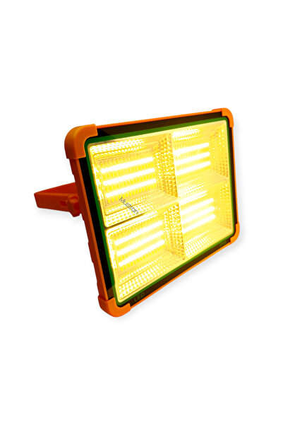 Mustran 448 LED Solar Şarjlı Projektör – Bahçe, Kamp, Çakarlı Zemine Sabitlen...