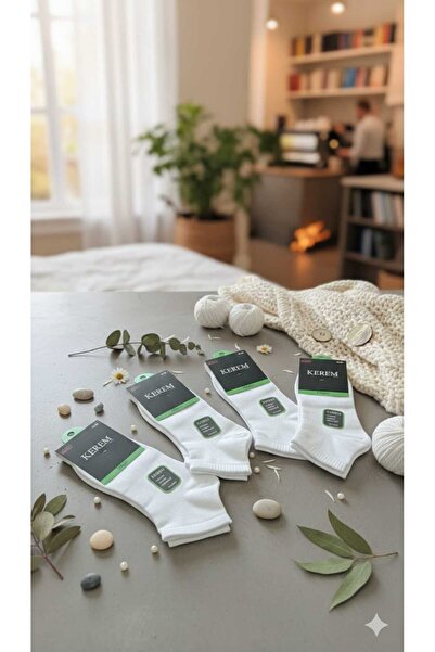 KEREM GÜREL Men's Booties Socks Seamless Lycra Perfumed 6-Piece Pack