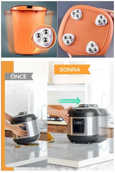 BULUT 4 adet mini tekerlekli çok amaçlı yapışkan