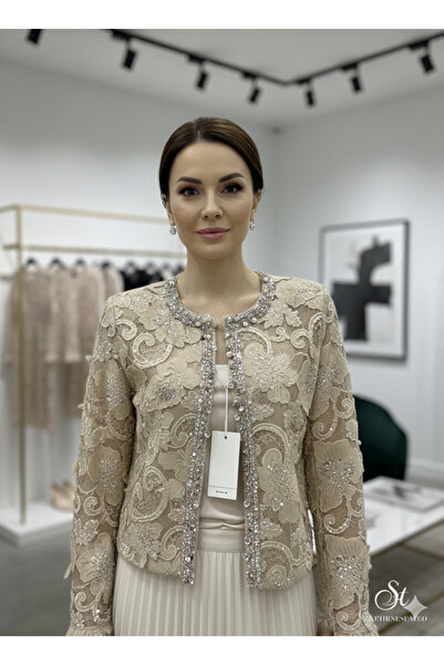 Luma Decor Stylish Stone Embellished Jacket