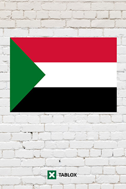 TABLOX Steagul Sudanului Tablou decorativ din lemn MDF Tablou stradal Cadou 2...