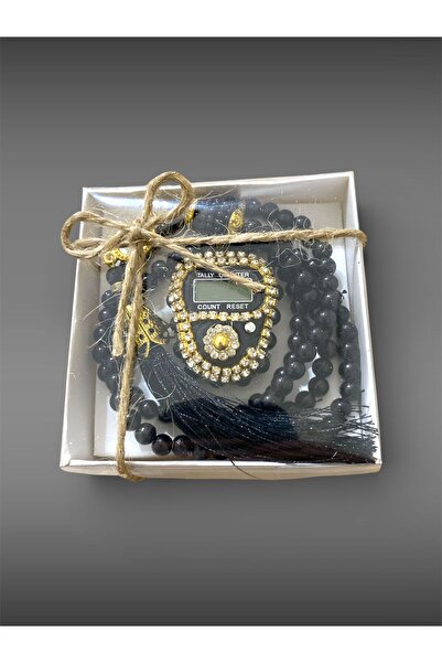 Gülfa Giftbox Gülfamix Gift Set with Stone Zikirmatik and Prayer Beads, Boxed...