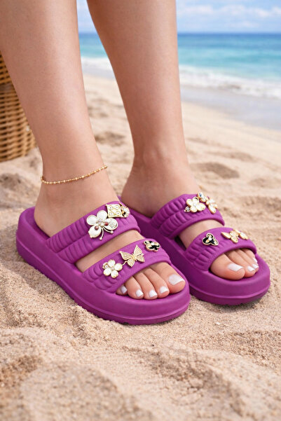 Behtah Kundura Stylish Design with Stones, Open Front, Beach, Pool, Garden, S...