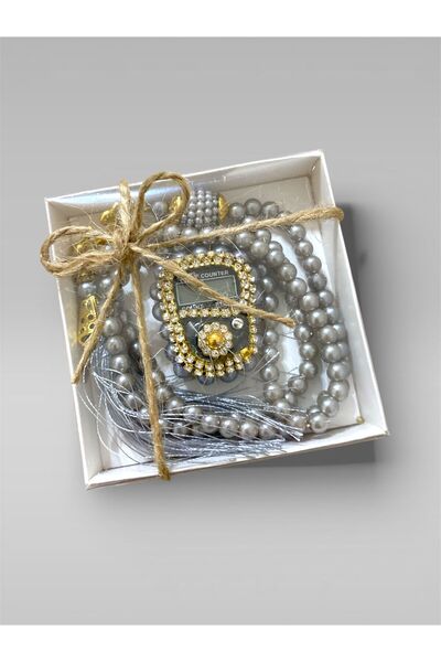 Gülfa Giftbox GülfaMix Hediyelik Taşlı Zikirmatik Ve Tesbih Seti Kutulu İslam...